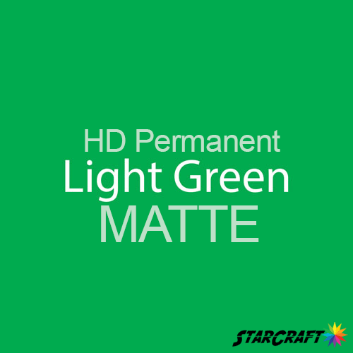 StarCraft HD Permanent Adhesive Vinyl - MATTE - 12" x 12" Sheets - Light Green 