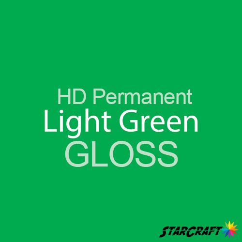 StarCraft HD Permanent Adhesive Vinyl - GLOSS - 12" x 5 Foot - Light Green