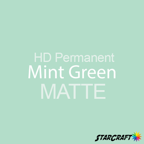StarCraft HD Permanent Adhesive Vinyl - MATTE - 12" x 12" Sheets - Mint Green