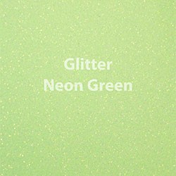 Siser GLITTER Neon Green - 5 YARD x 12" Rolls