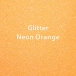 Siser GLITTER Neon Orange - 12"x1yd roll
