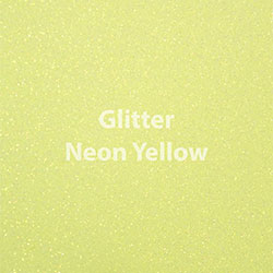 Siser GLITTER Neon Yellow - 20"x12" Sheet