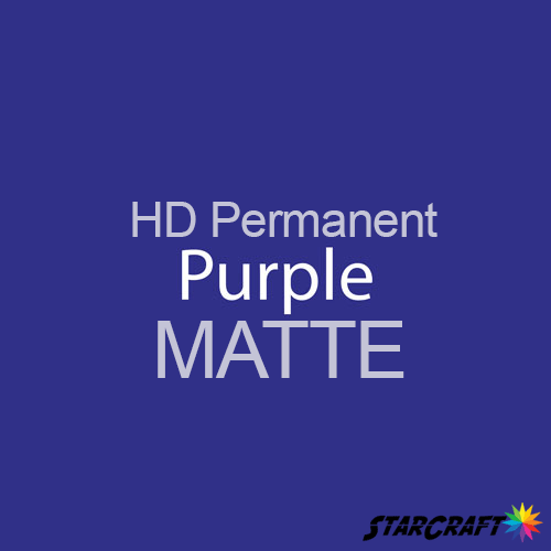 StarCraft HD Permanent Adhesive Vinyl - MATTE - 12" x 24" Sheets - Purple