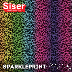 SparklePrint HTV - #011 Rainbow Leopard