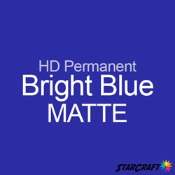 StarCraft HD Permanent Adhesive Vinyl - MATTE - 12" x 12" Sheets - Bright Blue