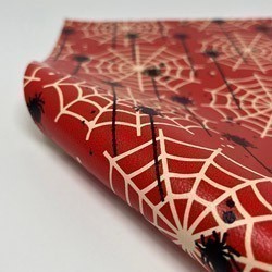Faux Leather 12" x 12" Sheets - 045 Spider Webs
