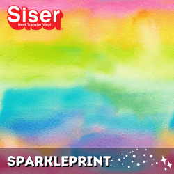 SparklePrint HTV - #024 Watercolor Rainbow