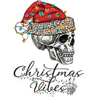 #1235 - Christmas Skull Vibes