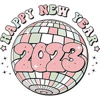 #1412 - Happy New Year 2023 Disco Ball
