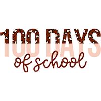 #1415 - 100 Days of School Leopard Print