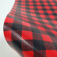 Faux Leather 12" x 12" Sheets - 015 Red Plaid