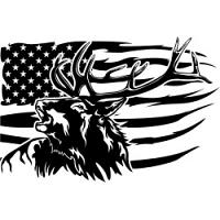 #0247 - US Flag Elk