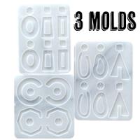 Resin Molds for Earrings - 3 Pack
