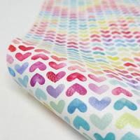 Faux Leather 12" x 12" Sheets - 036 Water Color Hearts