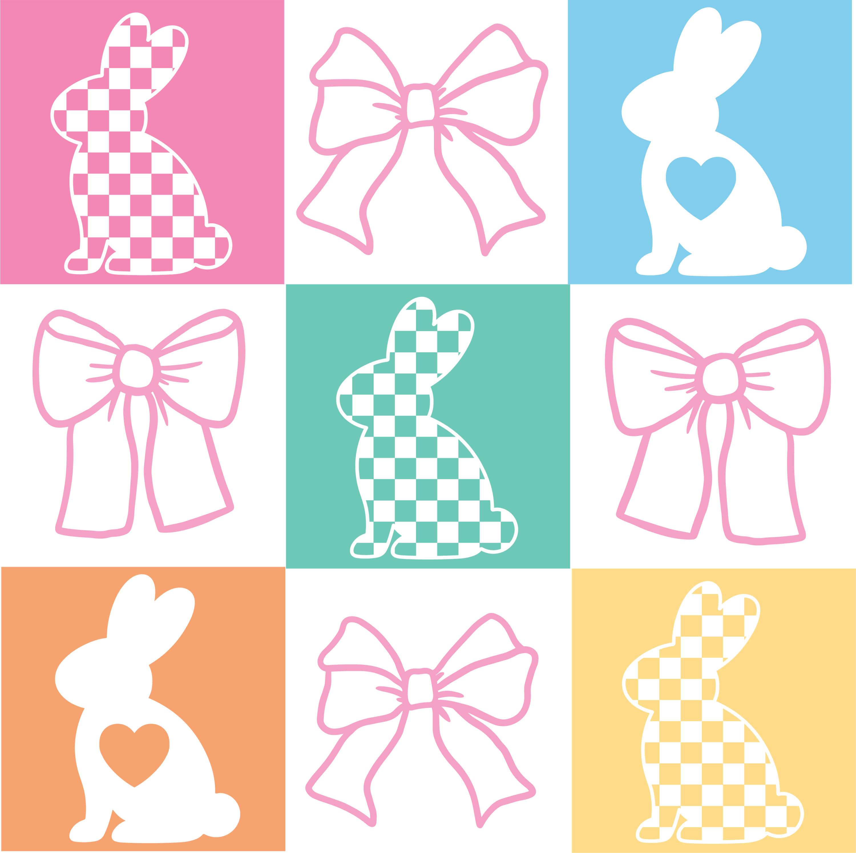 #3364 - Easter Buuny and Bow