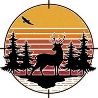 #0439 - Vintage Sunset and Deer