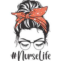 #0671 - Nurse Life Messy Bun