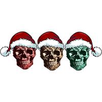 #0919 - Christmas Skulls