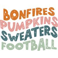 #0953 - Bonfire Pumpkins Sweaters Football