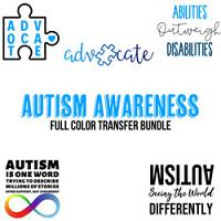 Autism Awareness Full Color Transfer Bundle