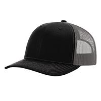 Richardson Trucker Hat- Black/Charcoal