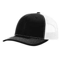 Richardson Trucker Hat- Black/White