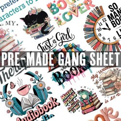Gang Sheet #0023 Book Lover