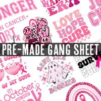 Gang Sheet #0012 Breast Cancer