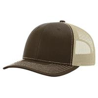Richardson Trucker Hat- Brown/Khaki