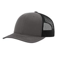 Richardson Trucker Hat- Charcoal/Black