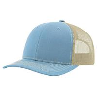 Richardson Trucker Hat- Columbia Blue/Khaki