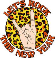 #1581 - Lets Rock This New Year Leopard