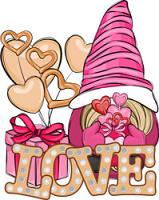 #1629 - Love Gnome Light Retro Valentine
