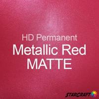 StarCraft HD Permanent Adhesive Vinyl - MATTE - 12" x 5 Foot - Metallic Red