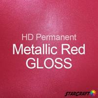 StarCraft HD Permanent Adhesive Vinyl - GLOSS - 12" x 24" Sheets - Metallic Red