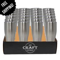 HOTTEEZ CASE of 25 Stainless Tumbler - Modern Curve - 30oz