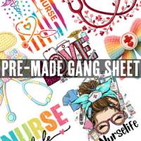 Gang Sheet #0043 Nurse