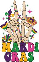 #1712 - Mardi Gras Peace Hand