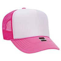 OTTO Trucker Hat -Neon Pink and White 