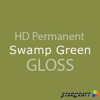 StarCraft HD Permanent Adhesive Vinyl - GLOSS - 12" x 24" Sheets - Swamp Green 