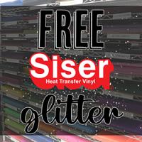 Free Siser GLITTER 20" x 12" Sheet