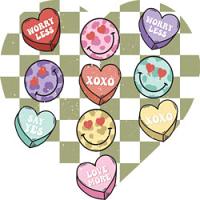 #1503 - Retro Candy Hearts
