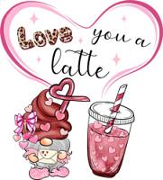 #1657 - Love You A Latte Heart