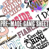 Gang Sheet #0041 Wedding Bells