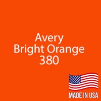 Avery - Bright Orange - 380 - 12" x 24" Sheet