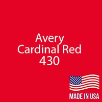 Avery - Cardinal Red - 430 - 12" x 25 Yard Roll