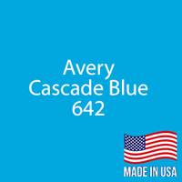 Avery - Cascade Blue - 642 - 12" x 24" Sheet