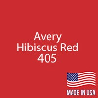 Avery - Hibiscus Red - 405 - 12" x 24" Sheet