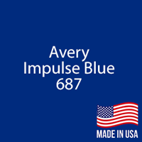 Avery - Impulse Blue - 687 - 12" x 5 Yard Roll
