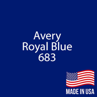 Avery - Royal Blue - 683 - 12" x 5 Foot 